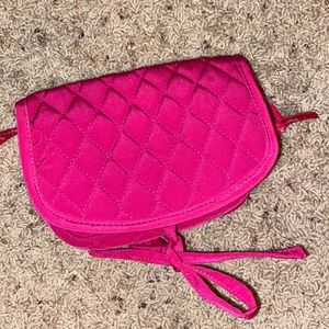 Vera Bradley hot pink jewelry bag